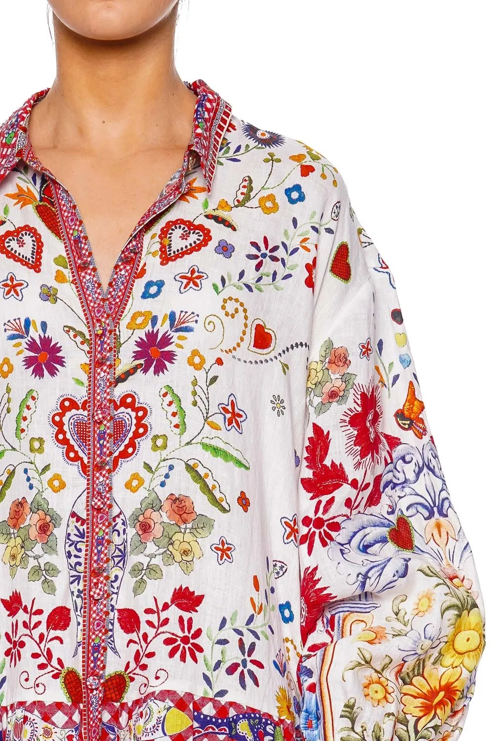Faith Luck & Justice Long Sleeve Mini Dress