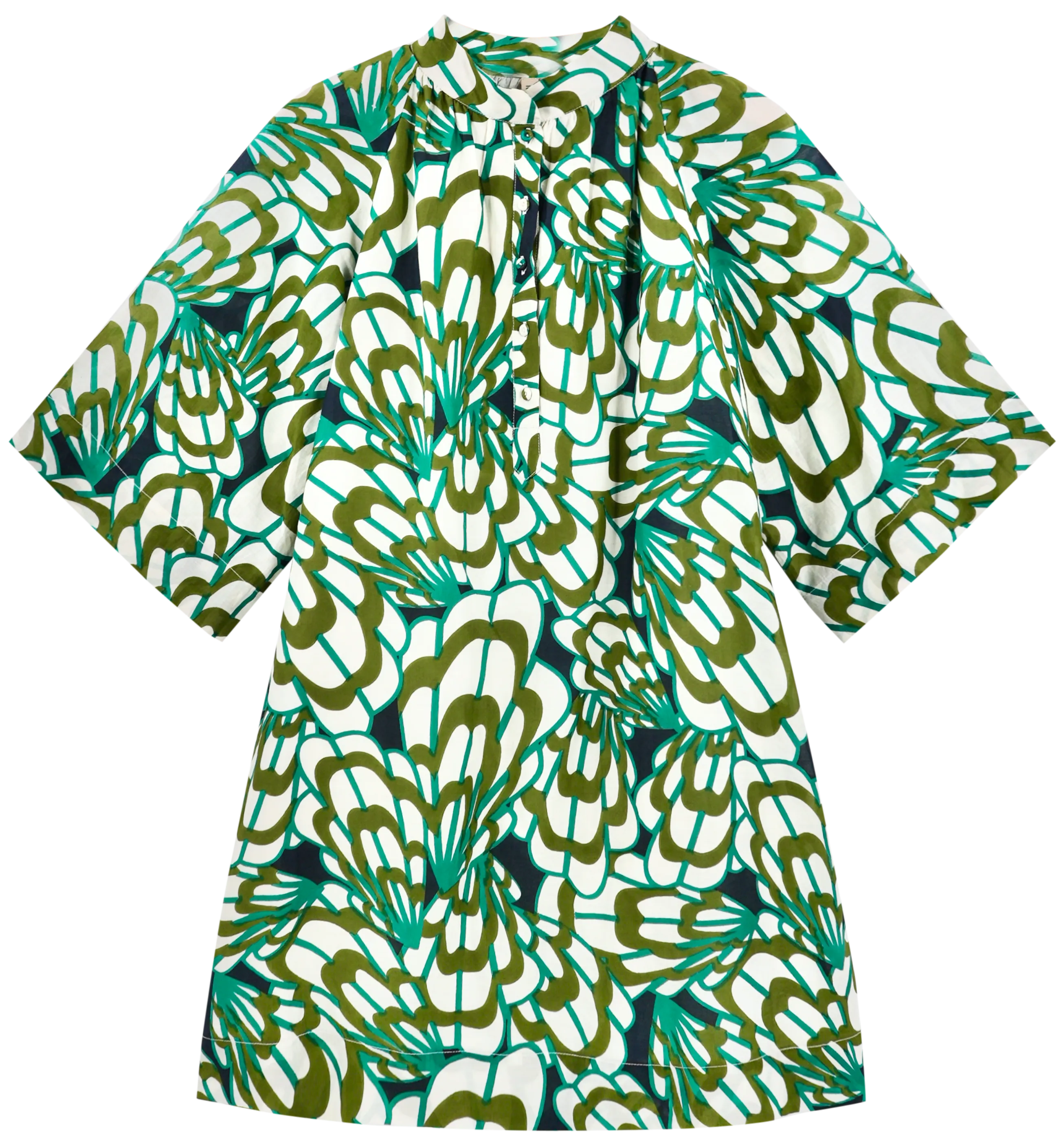 Faro Short Dress in Moss Shell
