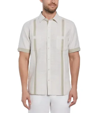 Fashion Double Pocket Guayabera Shirt
