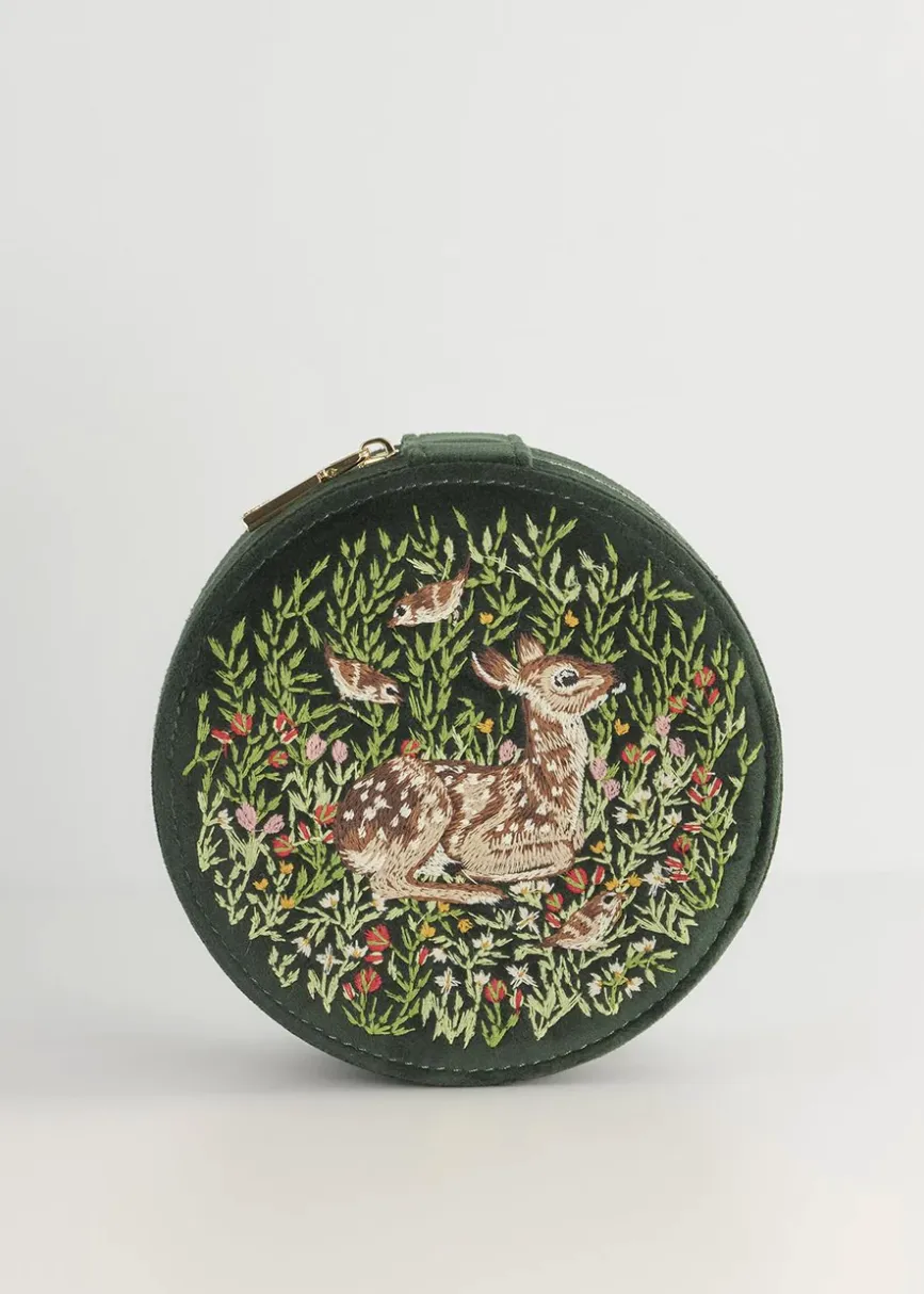 Fawn Velvet Jewelry Box