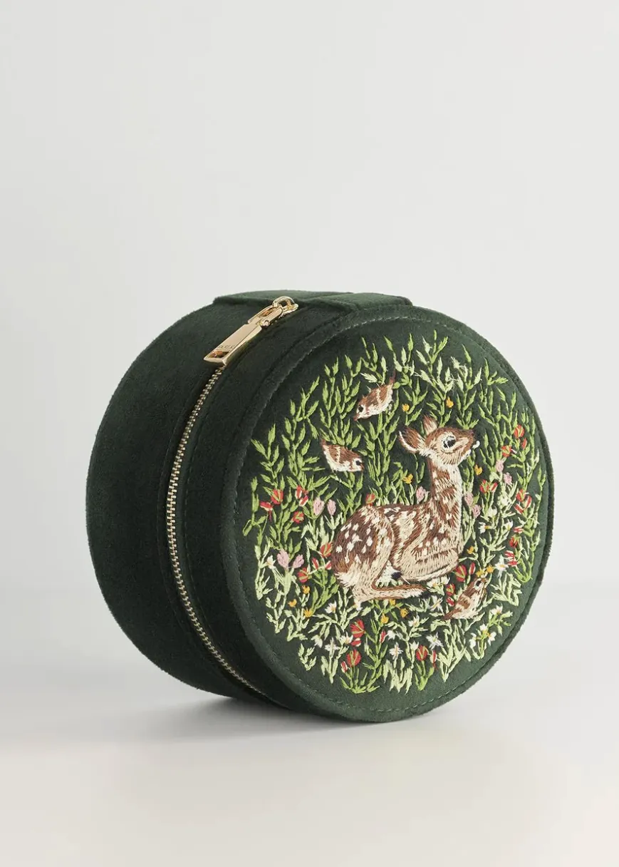 Fawn Velvet Jewelry Box