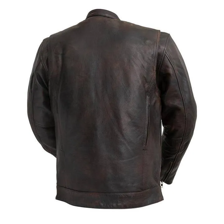 First Mfg Co. Men's RAIDER Motorcycle Leather Jacket