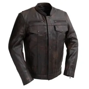 First Mfg Co. Men's RAIDER Motorcycle Leather Jacket