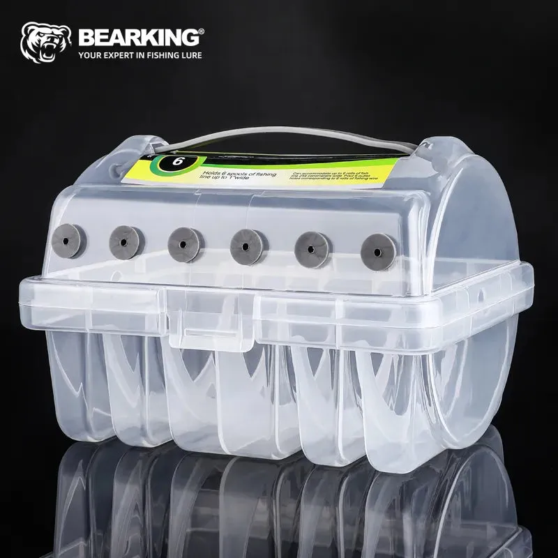 Fishing line Tackle box storage 6 Compartments monofilament organiser