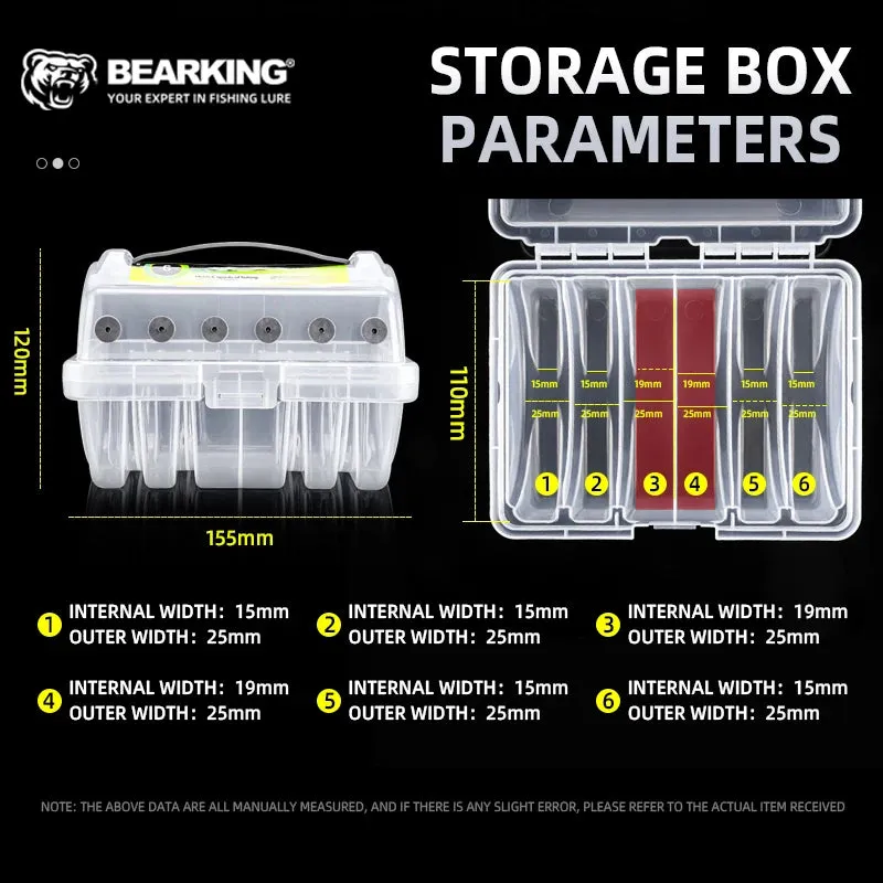 Fishing line Tackle box storage 6 Compartments monofilament organiser