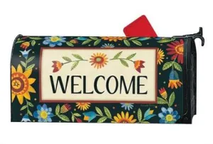 Floral Pineapple Magnetic Mailbox Cover