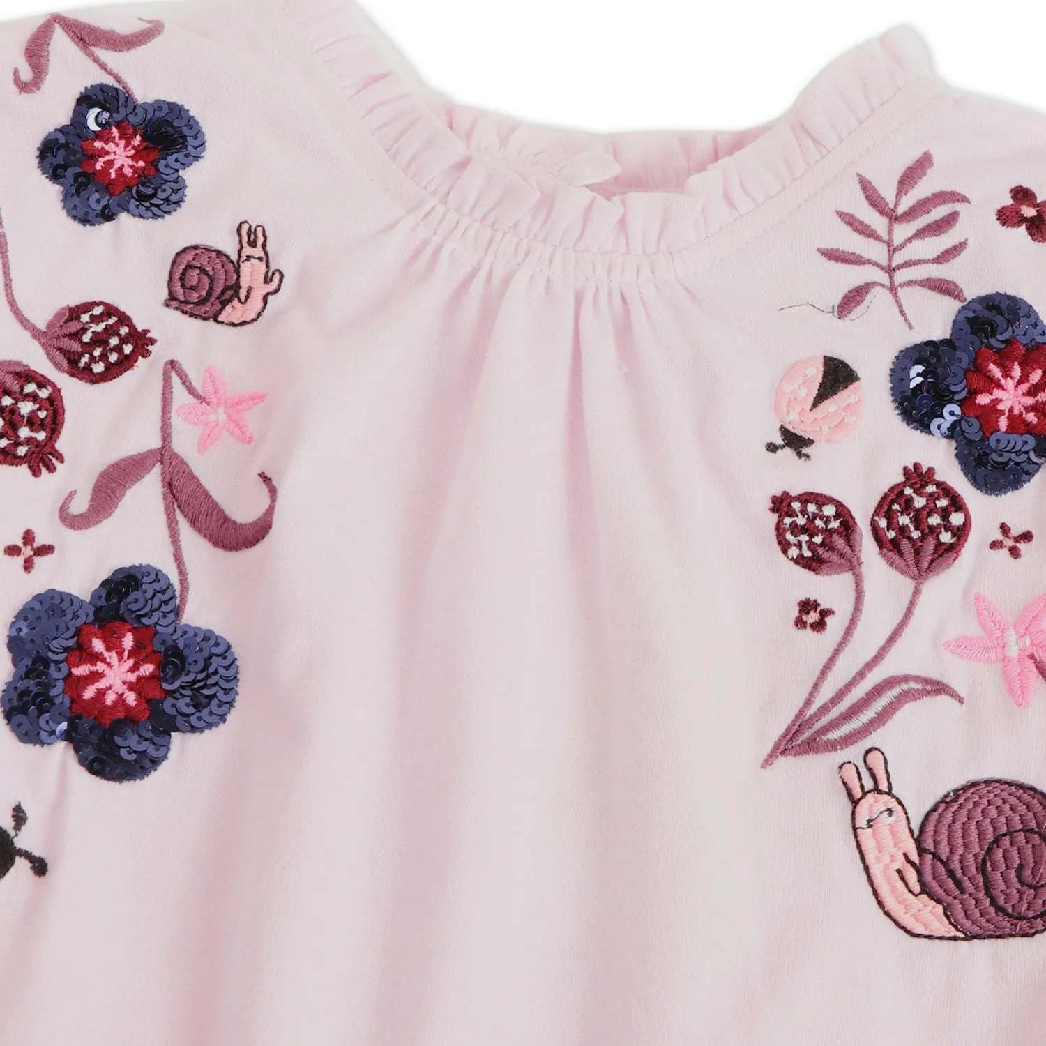 Floral Sequins Top