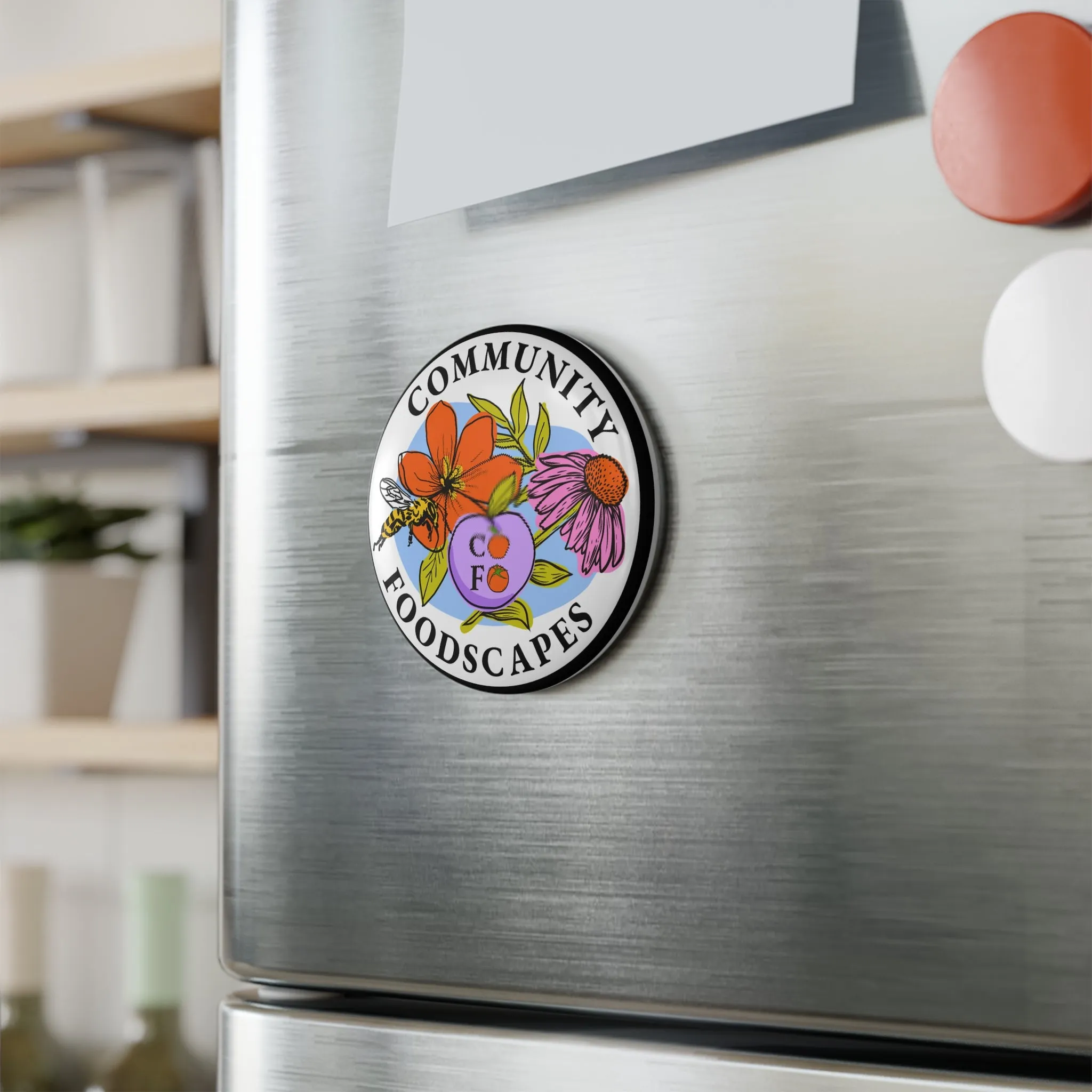 Foodscape Button Magnet