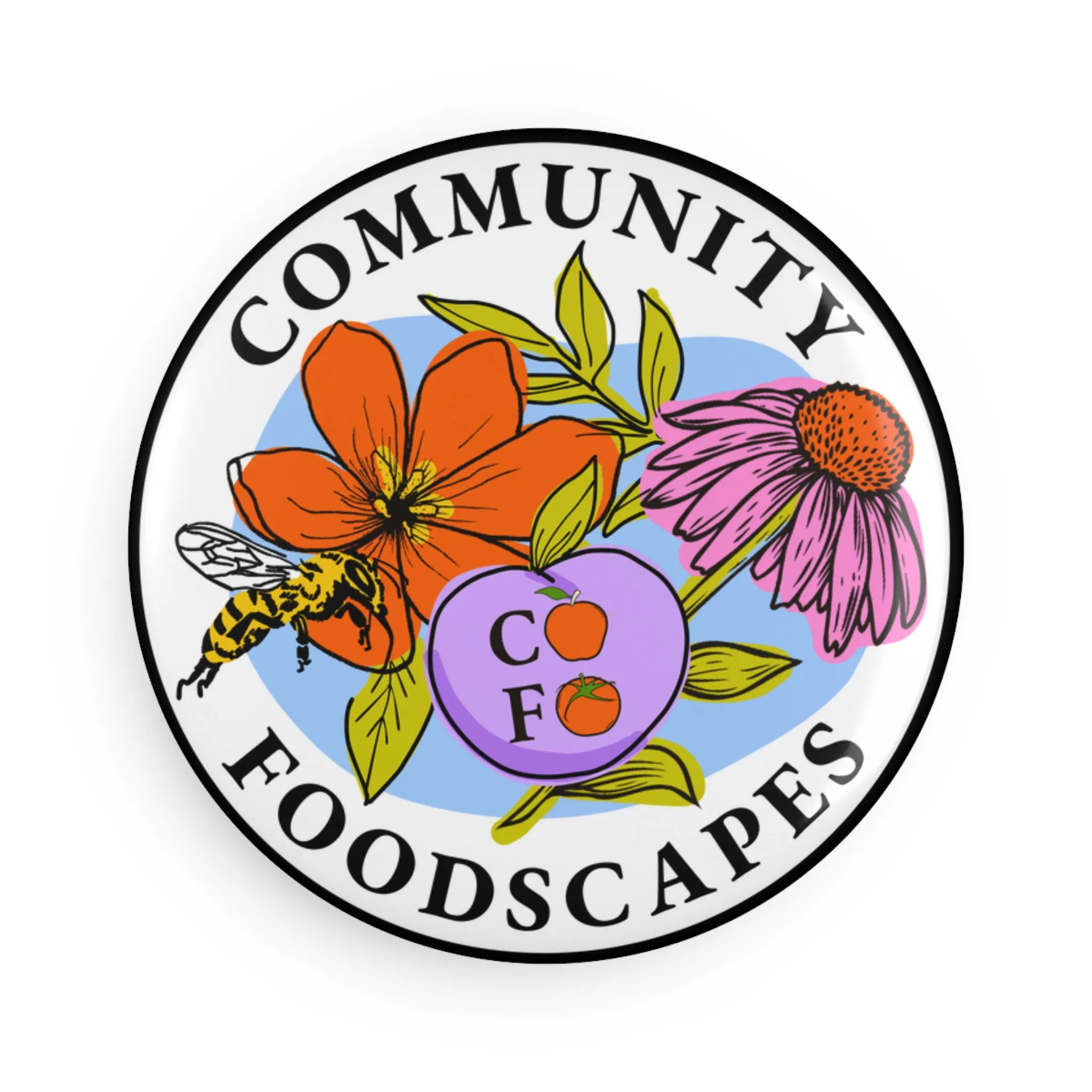 Foodscape Button Magnet