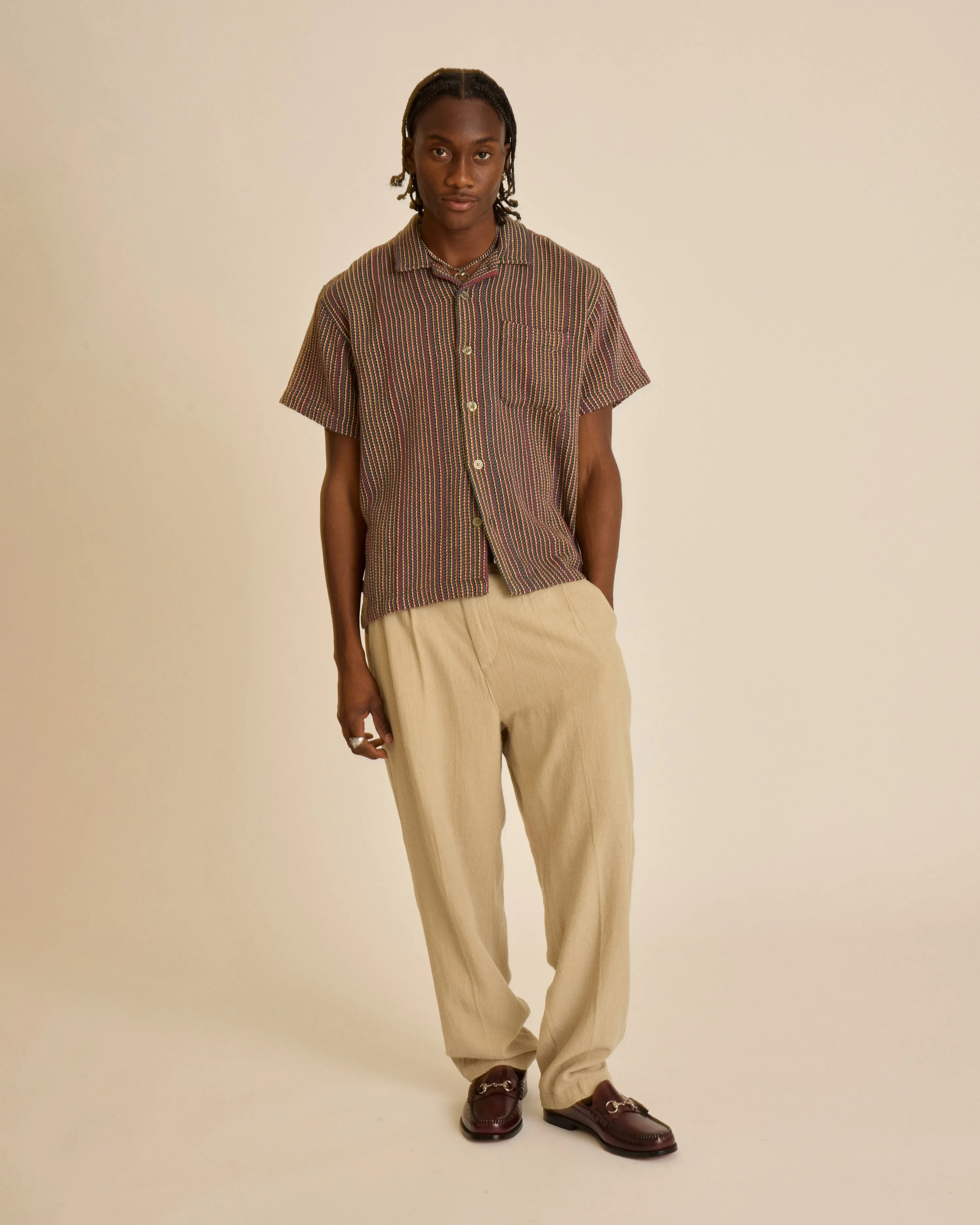 FUBAR LINEN PLEATED PANT