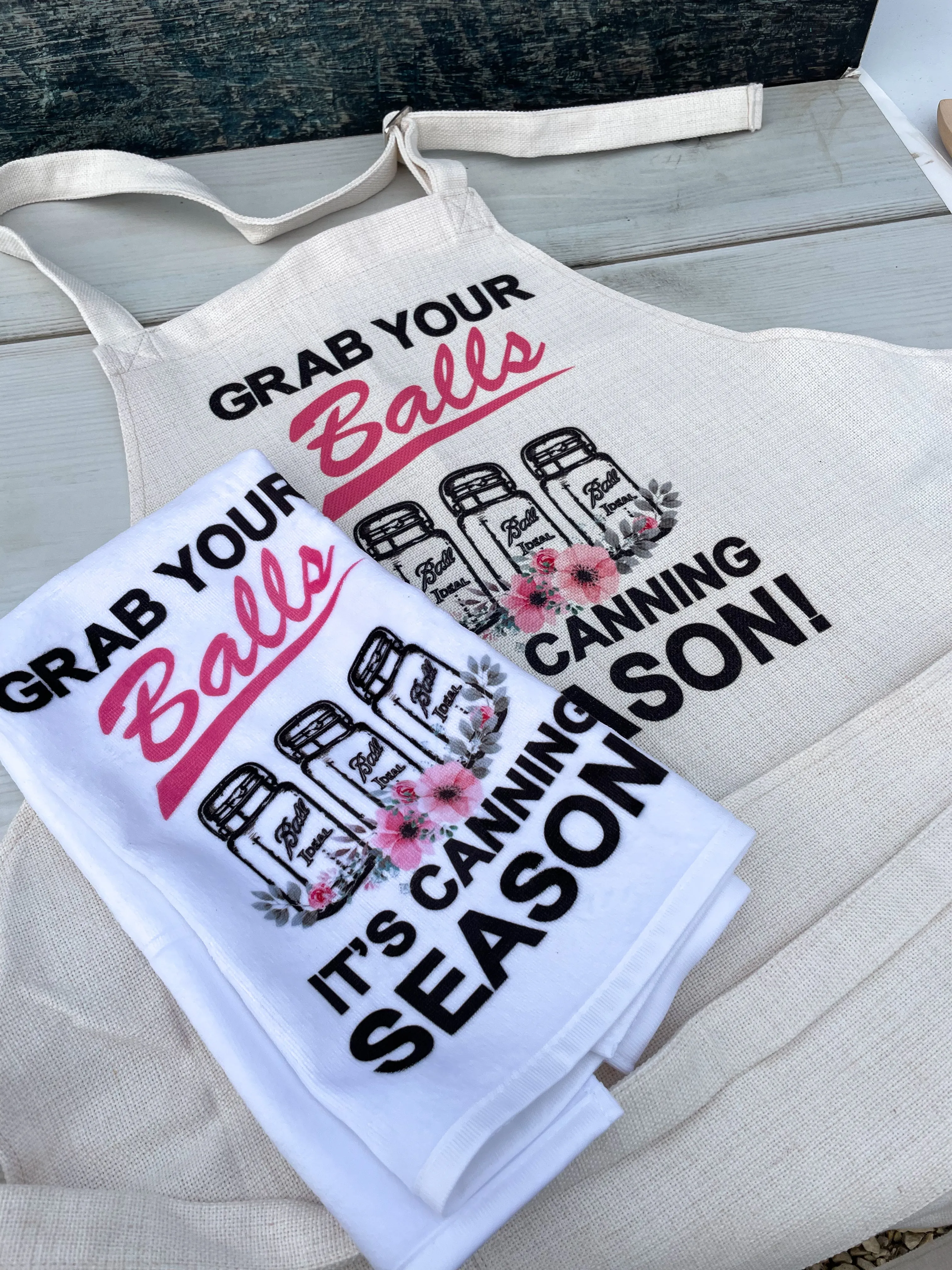 Funny Canning Apron and Towel