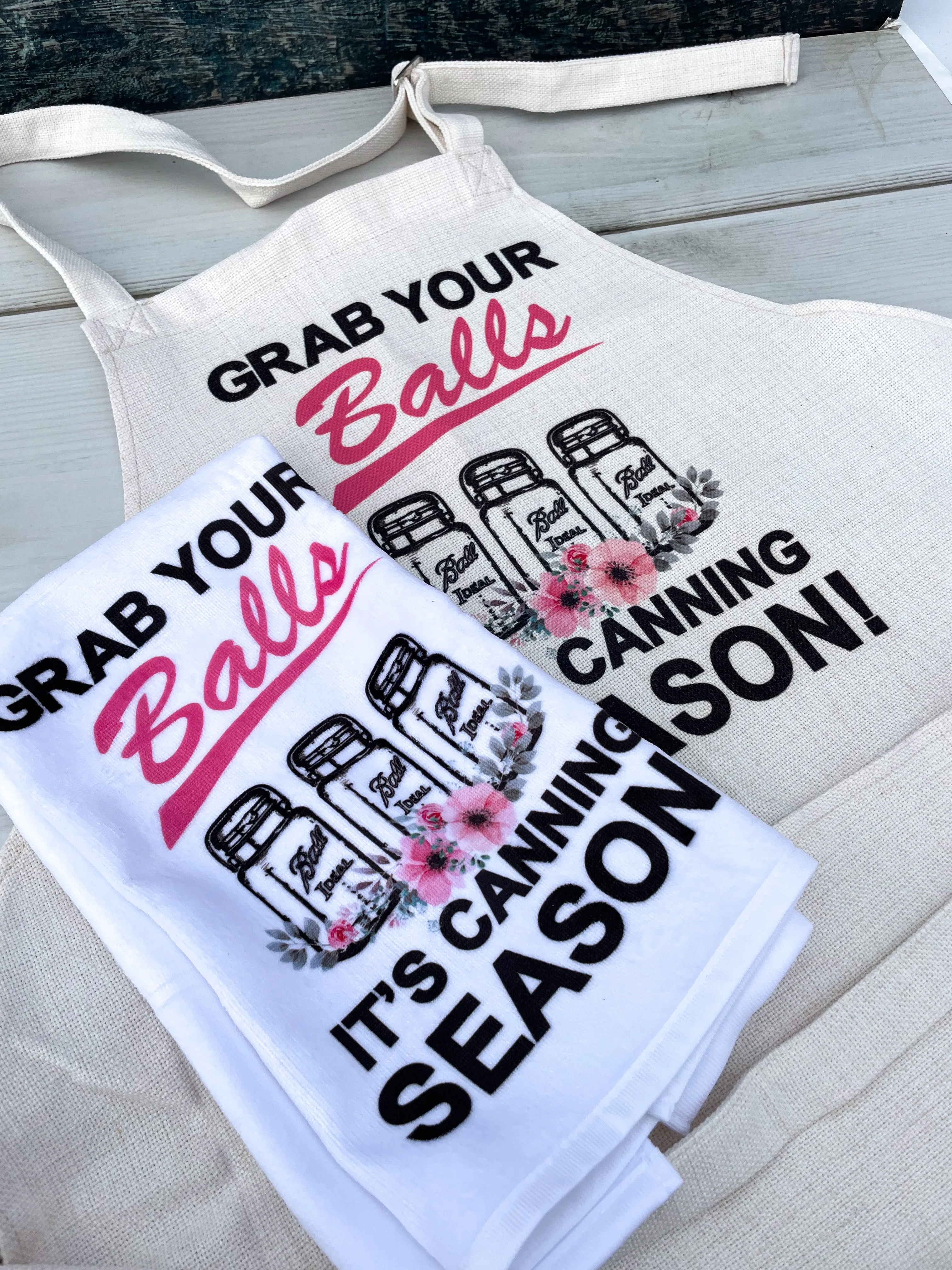 Funny Canning Apron and Towel