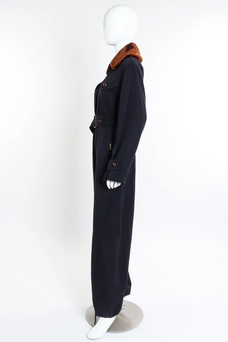 Fur Trim Flight Suit