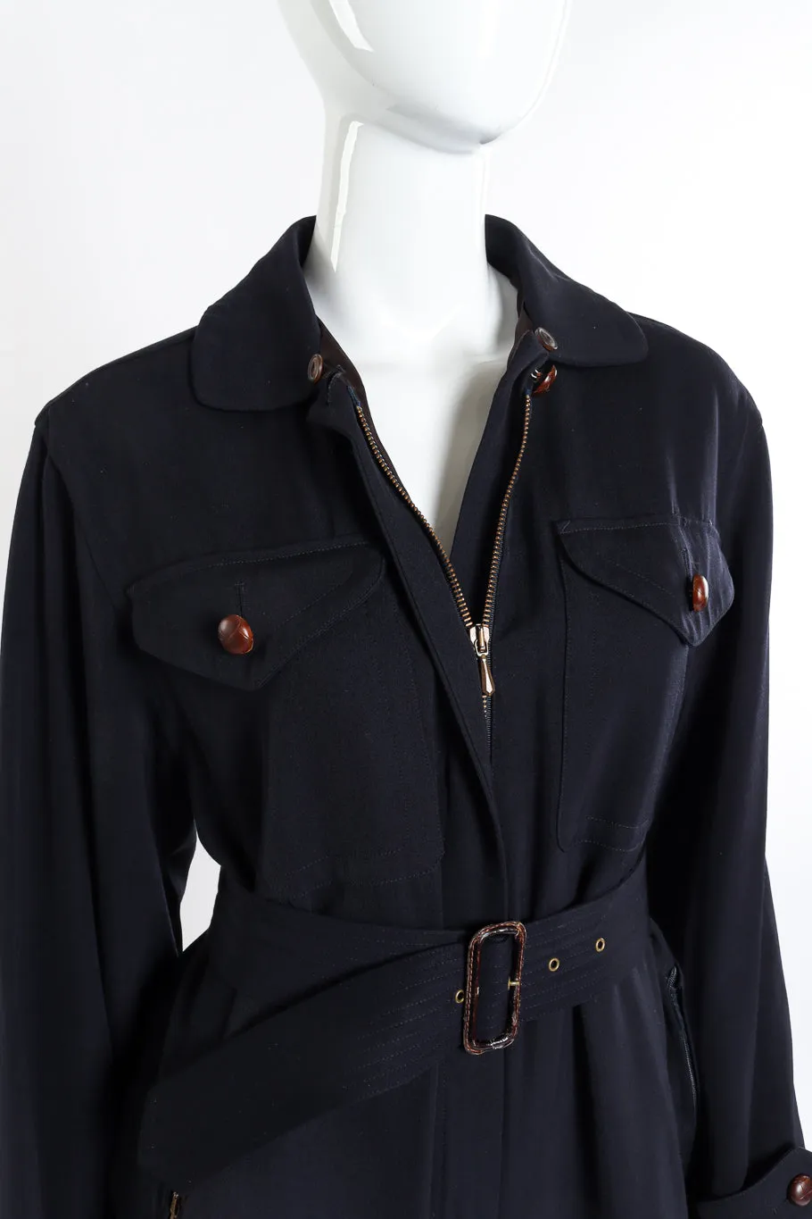 Fur Trim Flight Suit