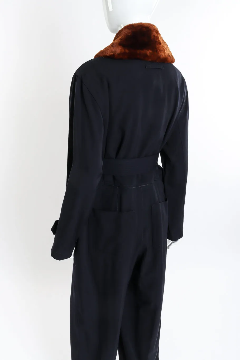 Fur Trim Flight Suit