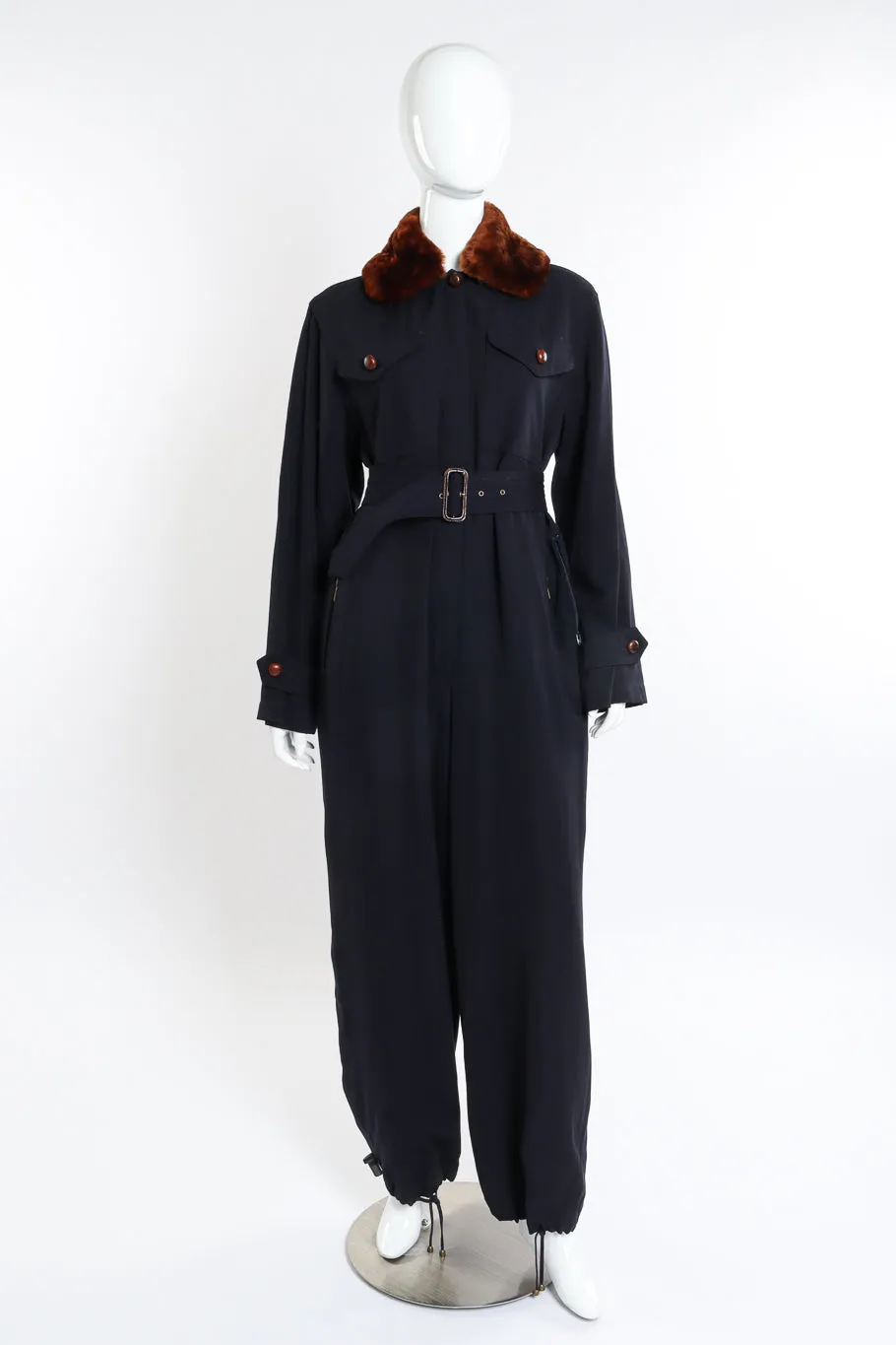 Fur Trim Flight Suit