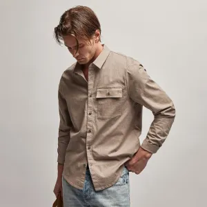 Garment Washed Shirt - Stone