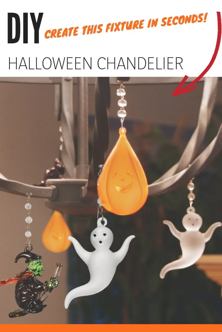 GHOST (Set/1) MAGNETIC HALLOWEEN ORNAMENT - Magnetic Chandelier Accessory TrimKit®