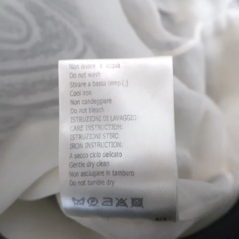 Giambattista Valli Mixed Print Jacquard Sleeveless Mini Dress White Size 42