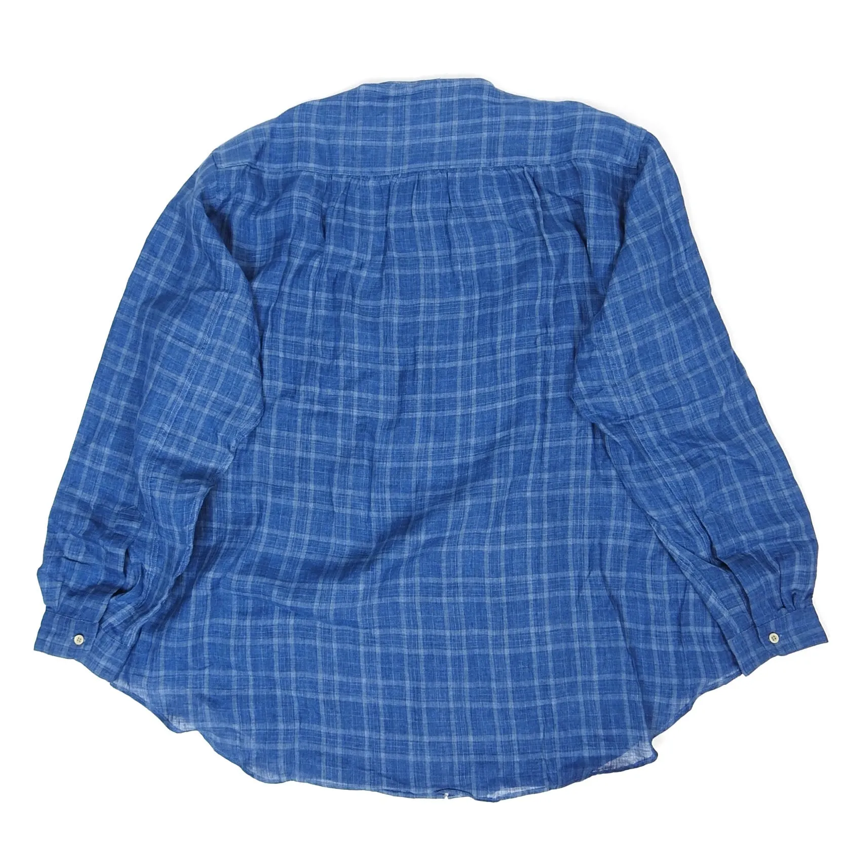 Giorgio Armani Le Collezioni Check Linen Shirt Size Large