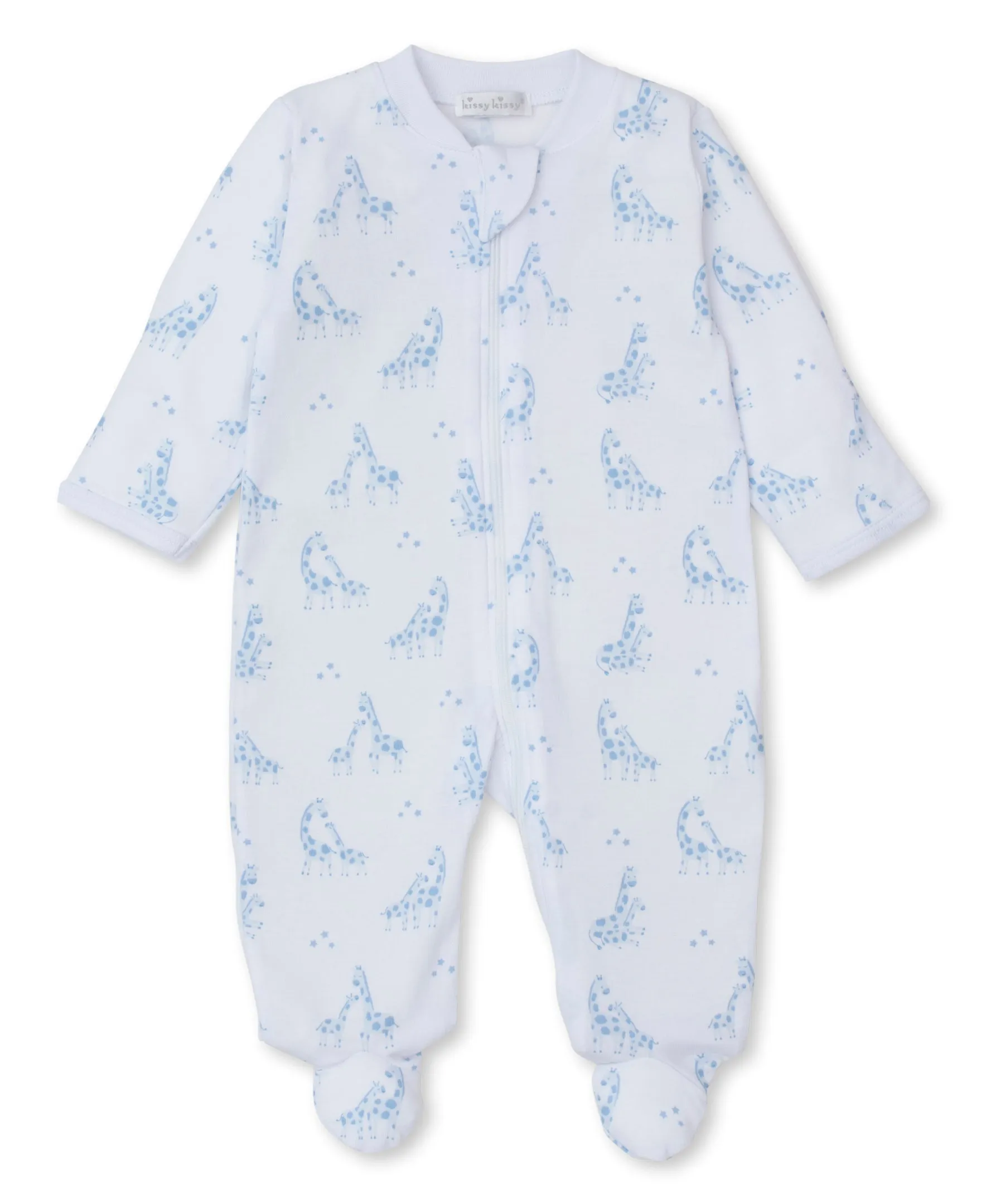 Giraffe Glee Print Zippered Footie