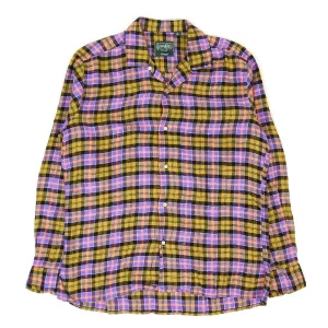 Gitman Vintage Linen Camp Collar Flannel Size Medium