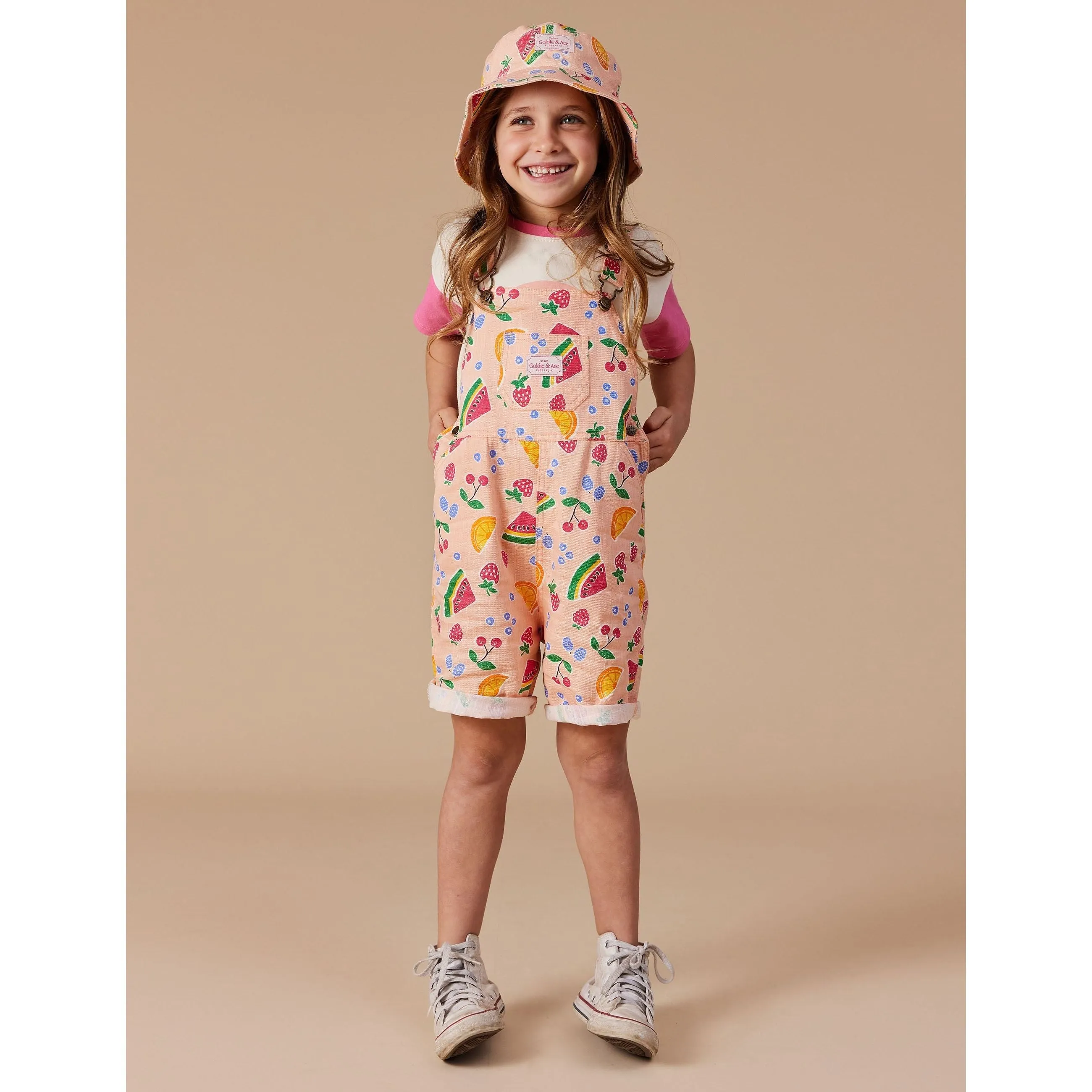 Goldie Fruit Salad Linen Bucket Hat