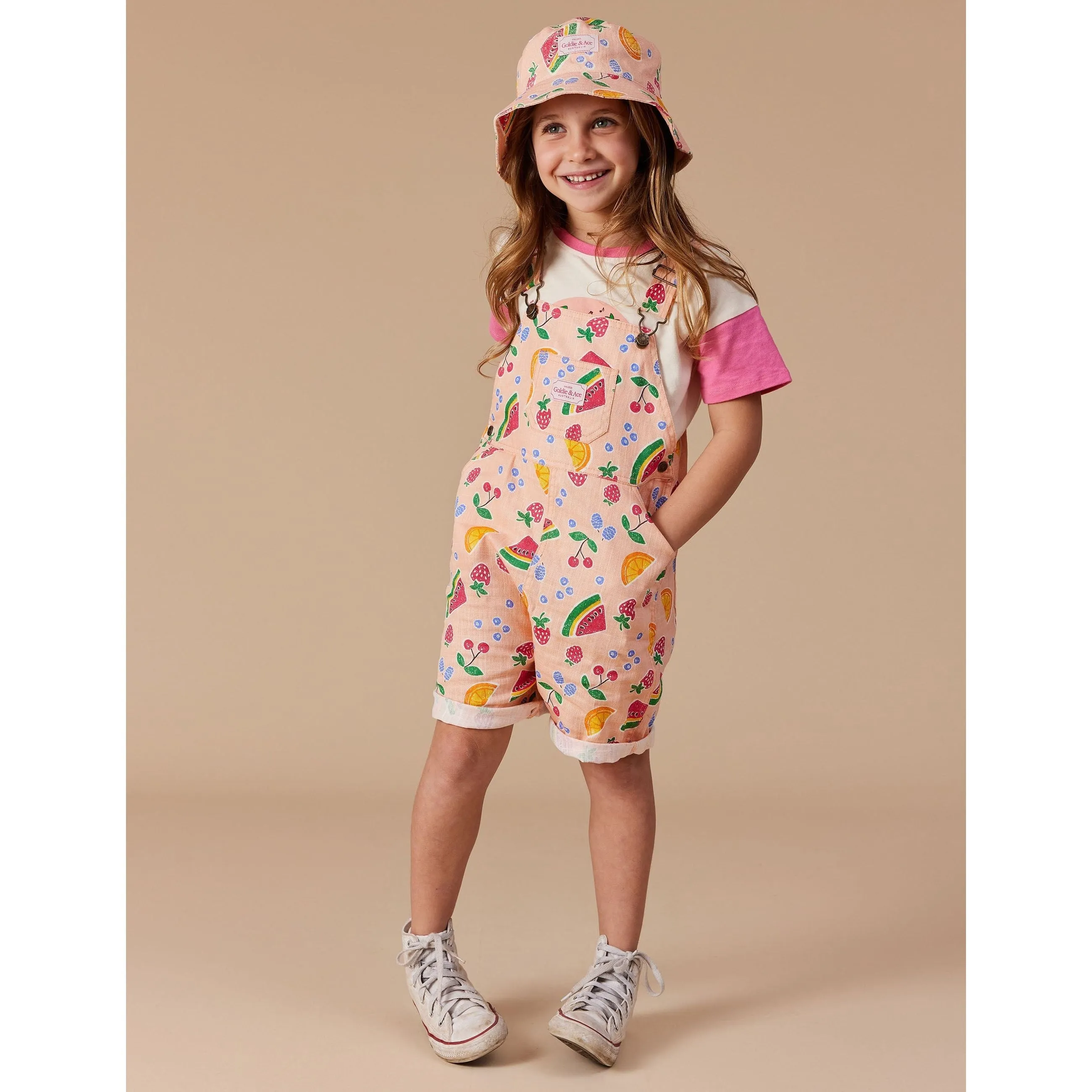 Goldie Fruit Salad Linen Bucket Hat