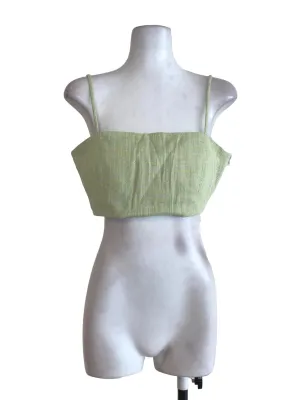 Green Striped Crop Top LB