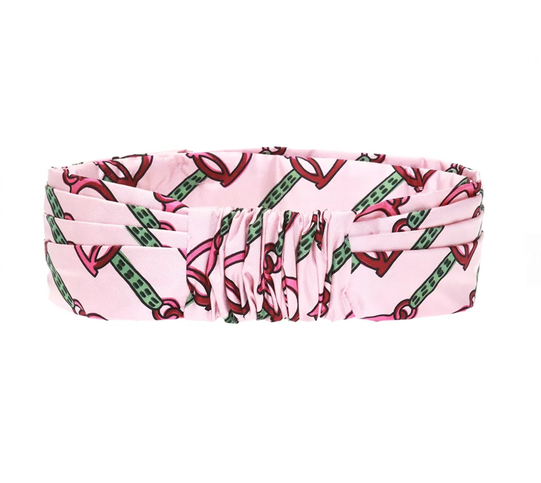 Gucci Silk Horse-bit Headband in Pink