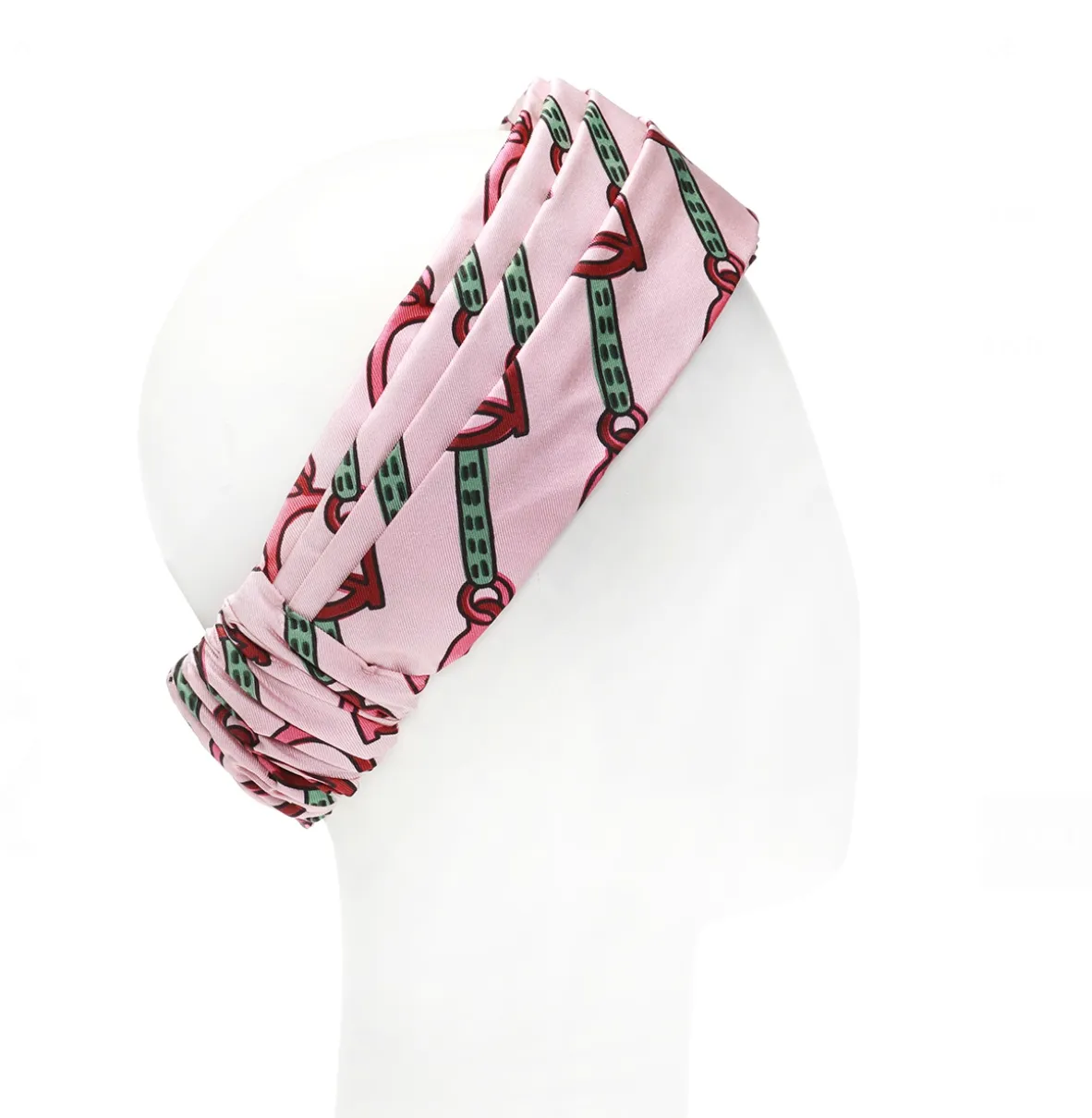 Gucci Silk Horse-bit Headband in Pink