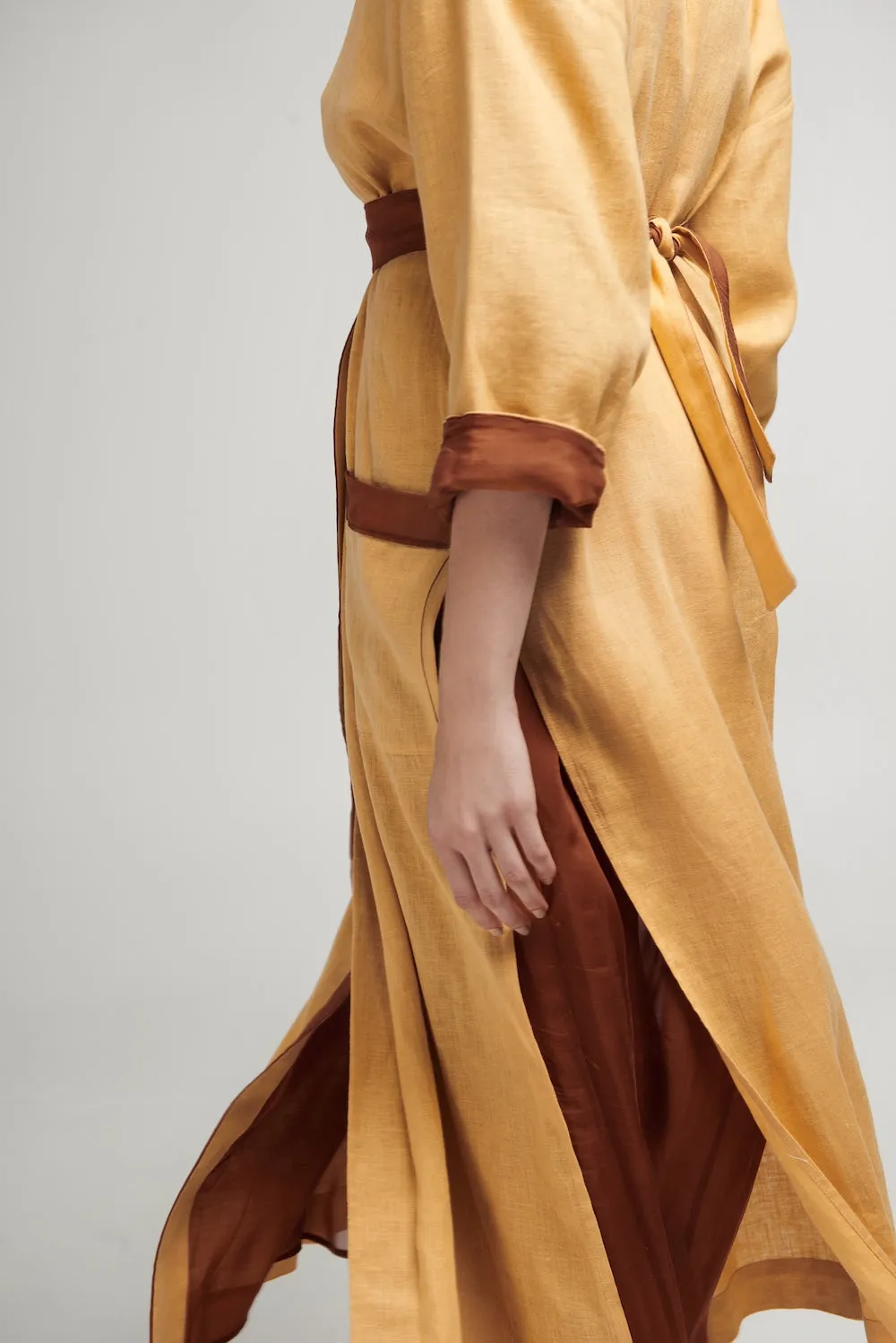 Halos Robe in Mustard