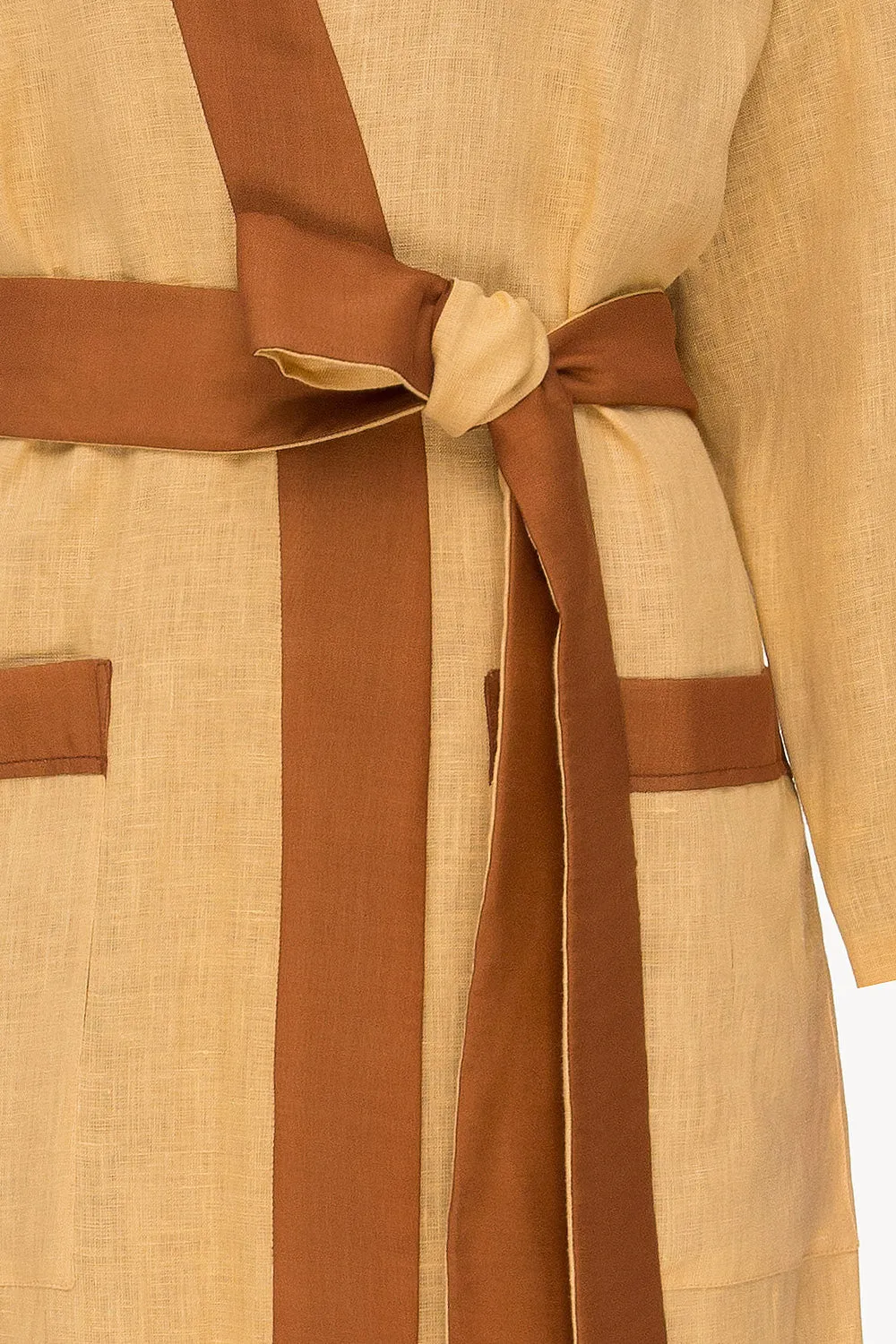 Halos Robe in Mustard