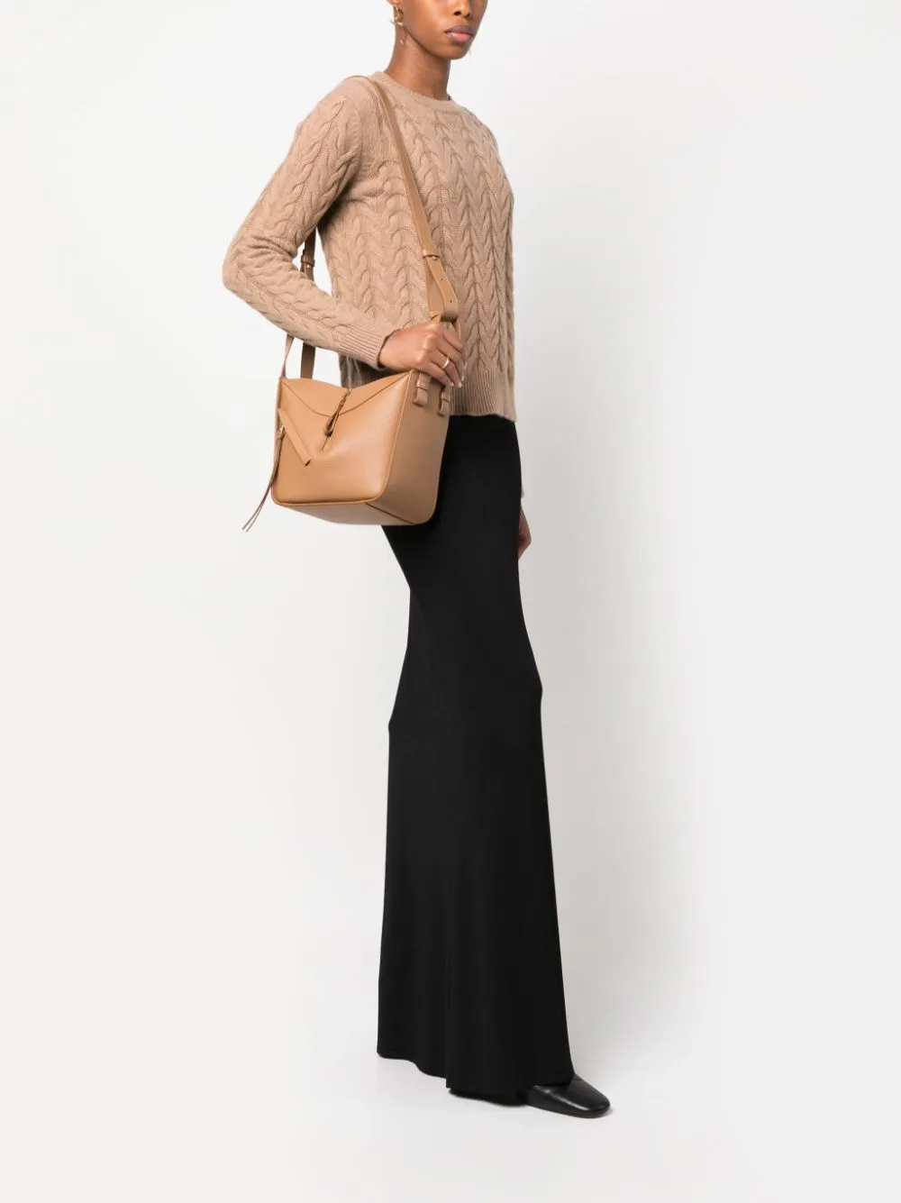 Hammock compact leater handbag
