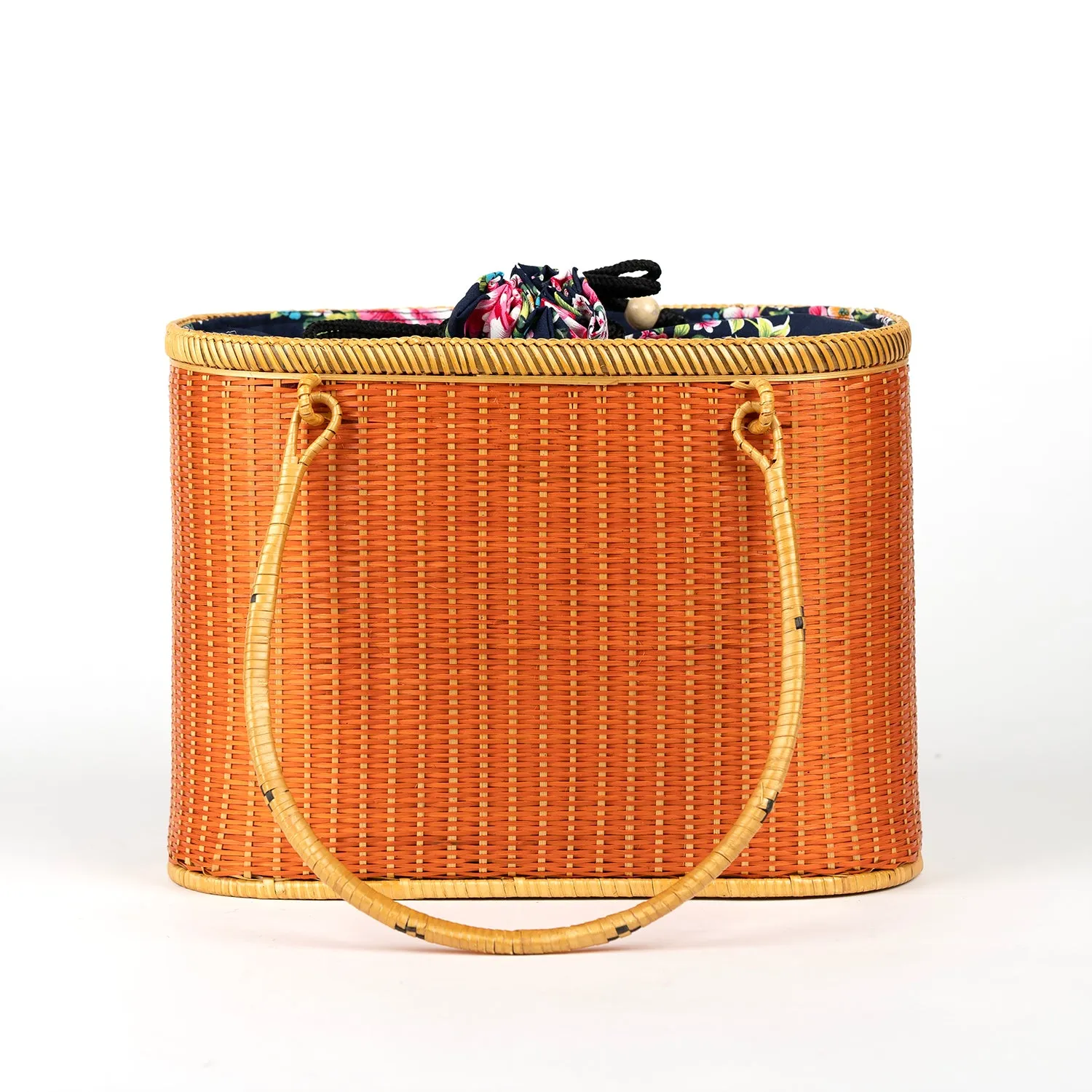 Hand-woven Bamboo Bag | Essential Pocketbook (Camel)