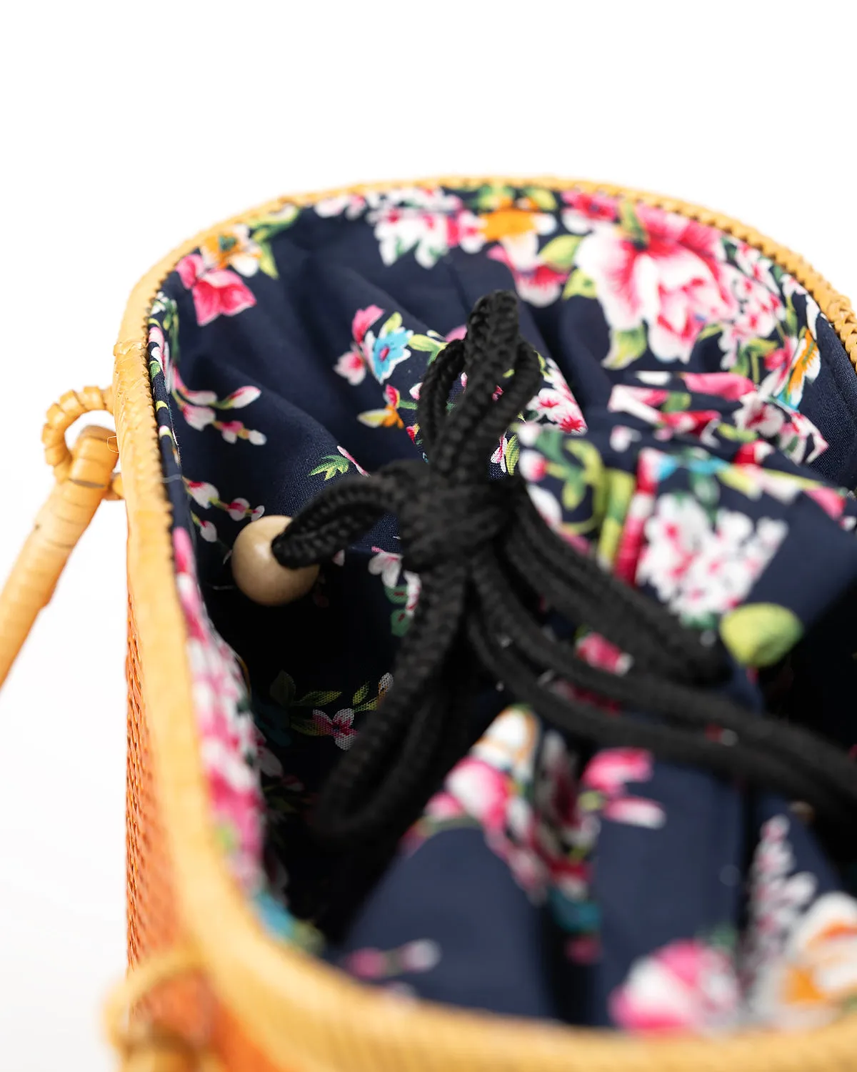Hand-woven Bamboo Bag | Essential Pocketbook (Camel)