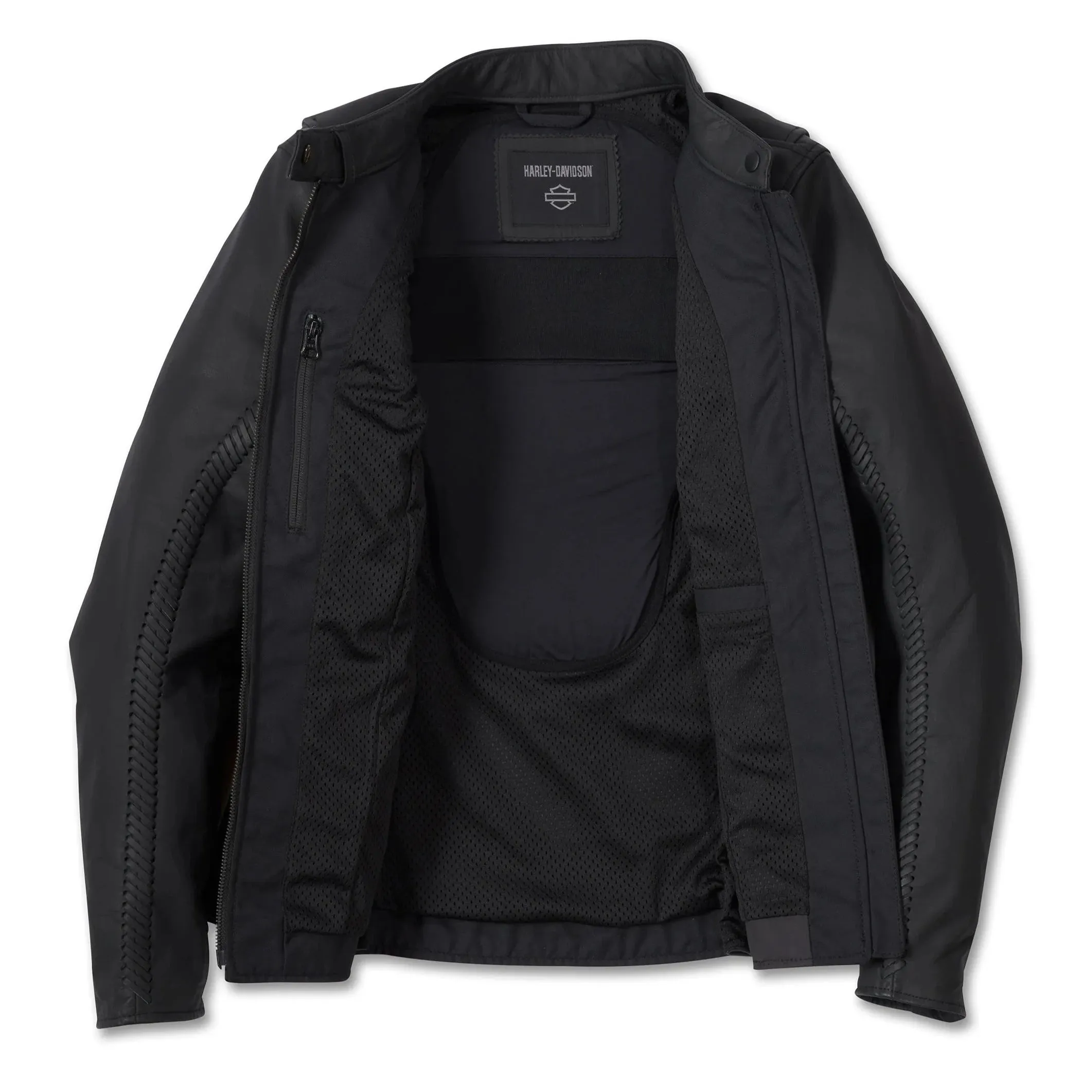 Harley-Davidson® Women's Leather Jacket Moxie Willie G Laced - Black