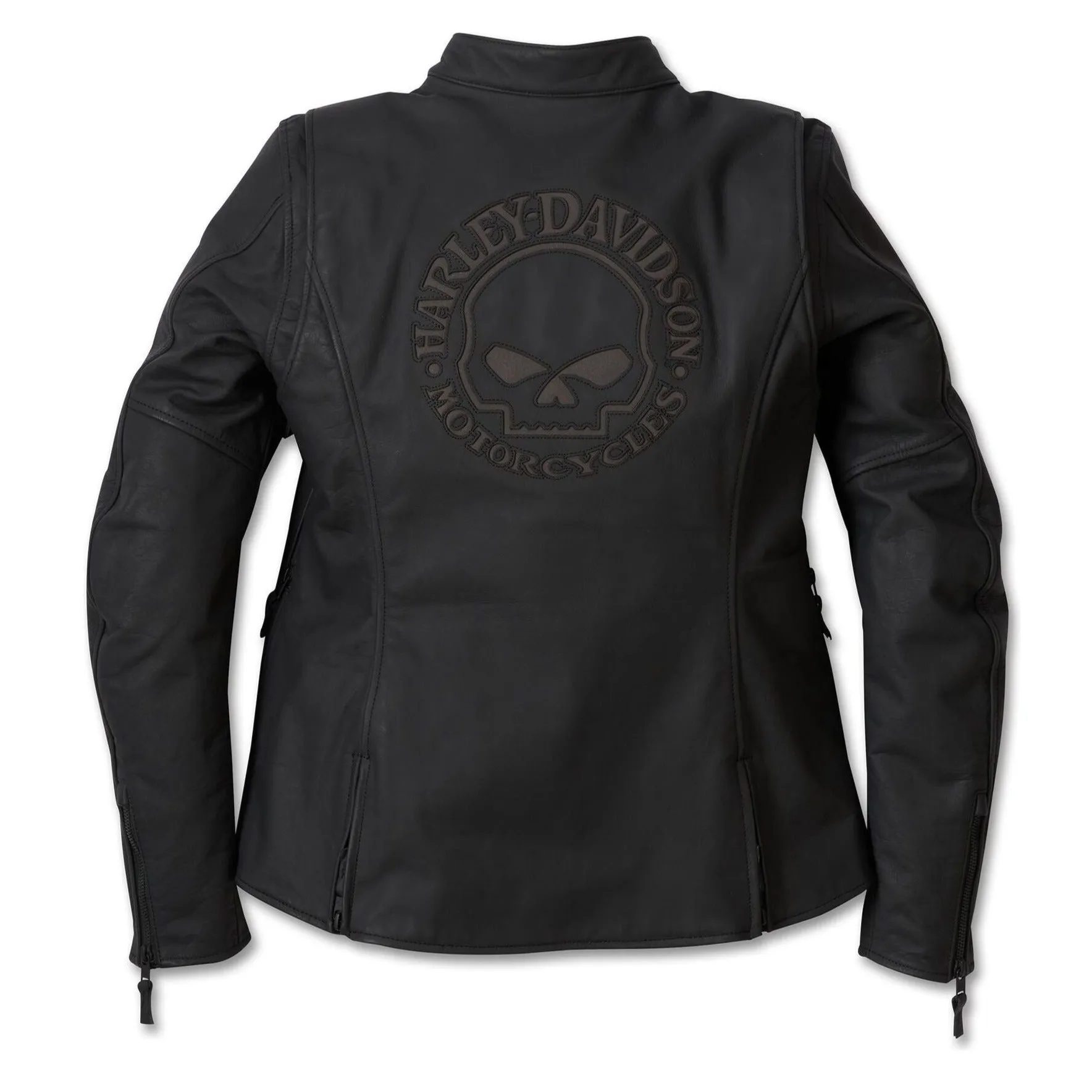 Harley-Davidson® Women's Leather Jacket Moxie Willie G Laced - Black
