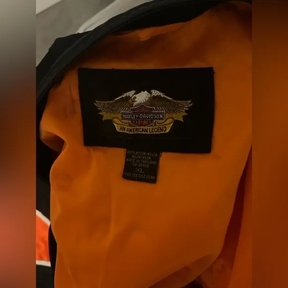 🧡Harley Davidson🖤 Women’s Nylon Medium Weight Jacket Size XL excellent condition