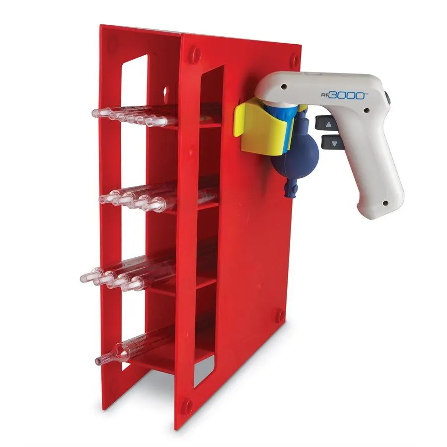 Heathrow Scientific 20613 Manual Pipette Rack ABS Plastic, Red