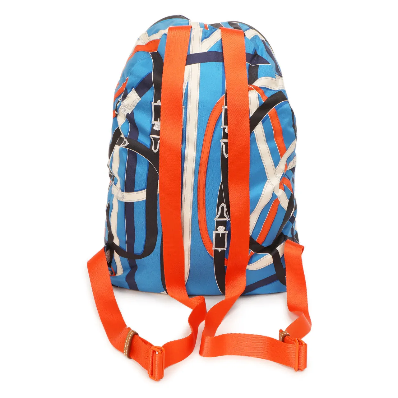 Hermes Bleu Zanzibar Cavalcadour Airsilk Backpack