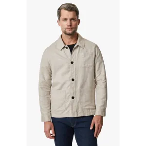 HERRINGBONE OVERSHIRT BEIGE