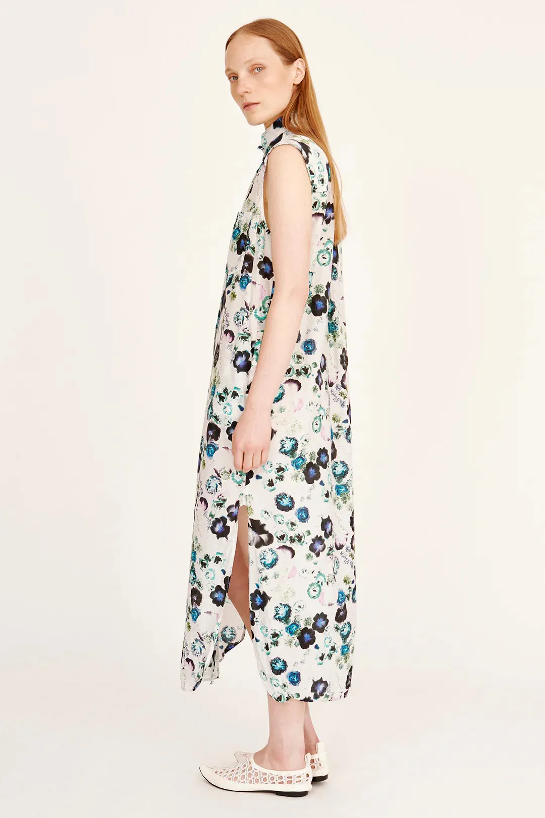 HIGHLAND DRESS - WHITE FLORAL