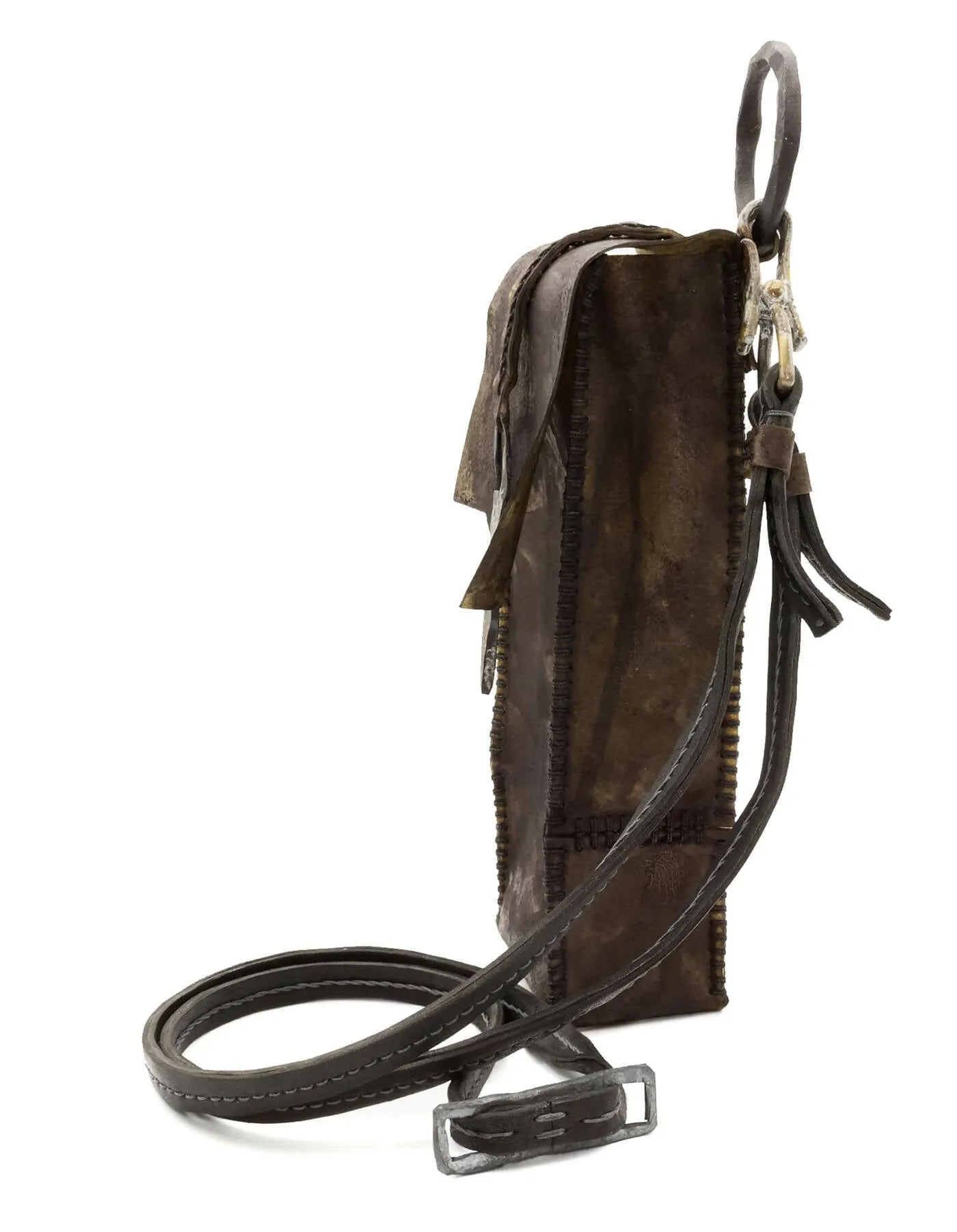 horse leather phone pouch