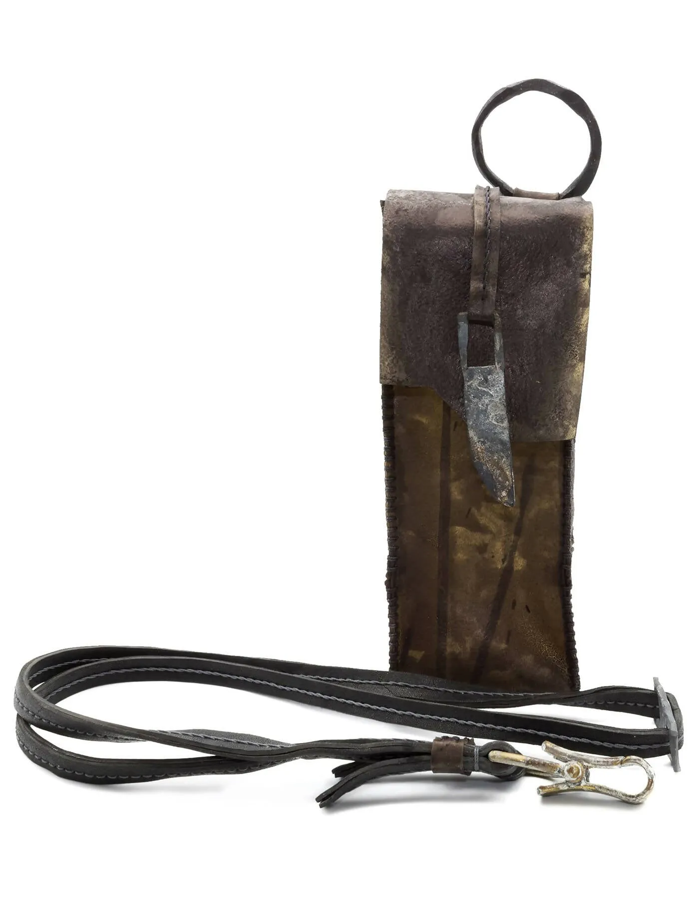 horse leather phone pouch
