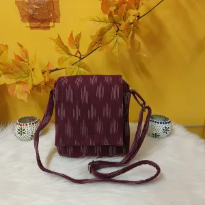 Ikat Sling Maroon With White Lines