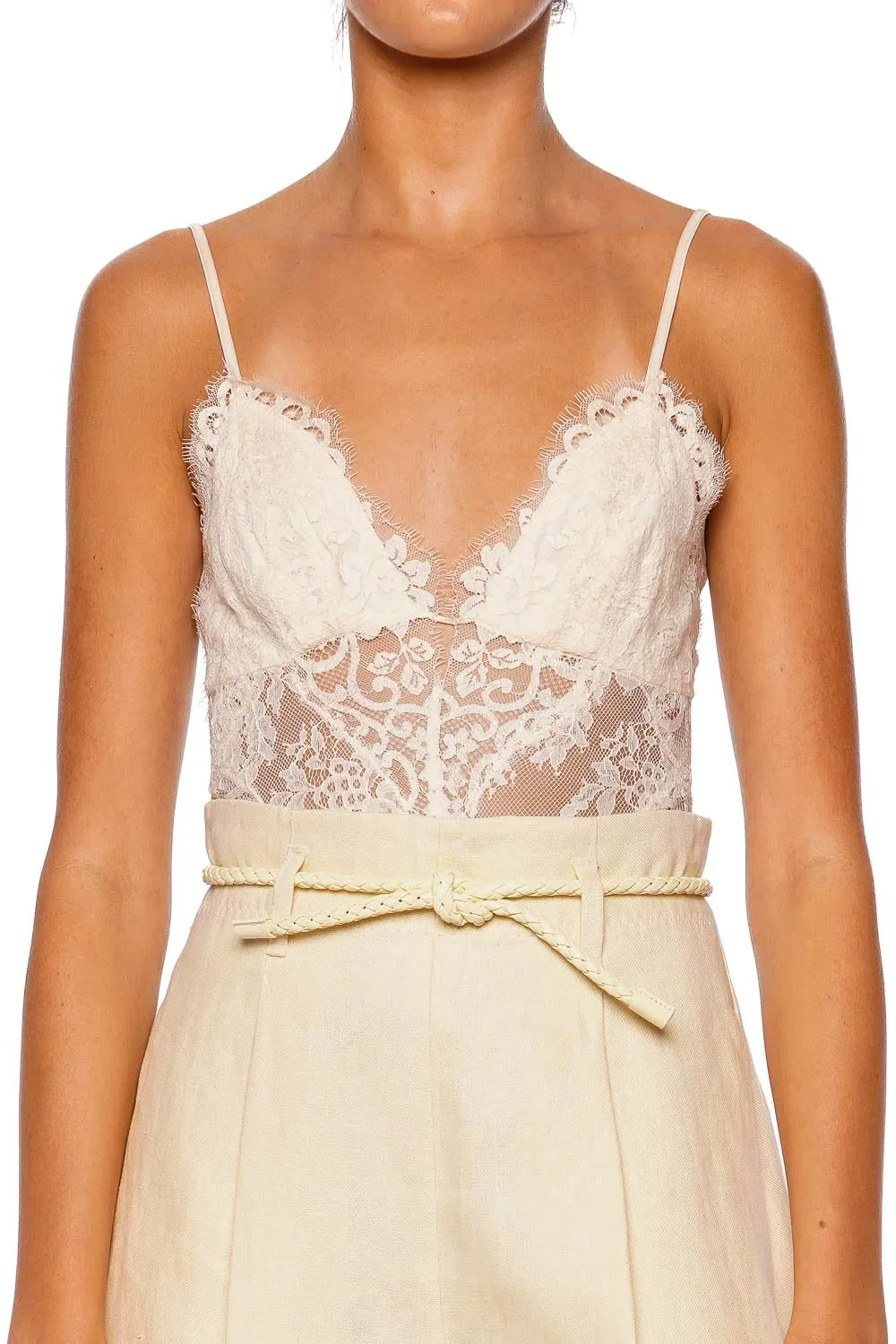 Illuminate Lemon Linen Belted Short