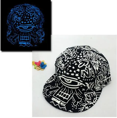 iMucci Graffiti Fluorescent Light Unisex Snapback Baseball Cap