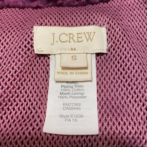 J Crew Deep Pile Polar Fleece‎ Vest Small