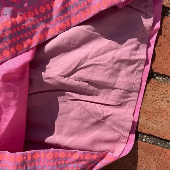 J Crew Neon Cotton Linen Skirt NWT